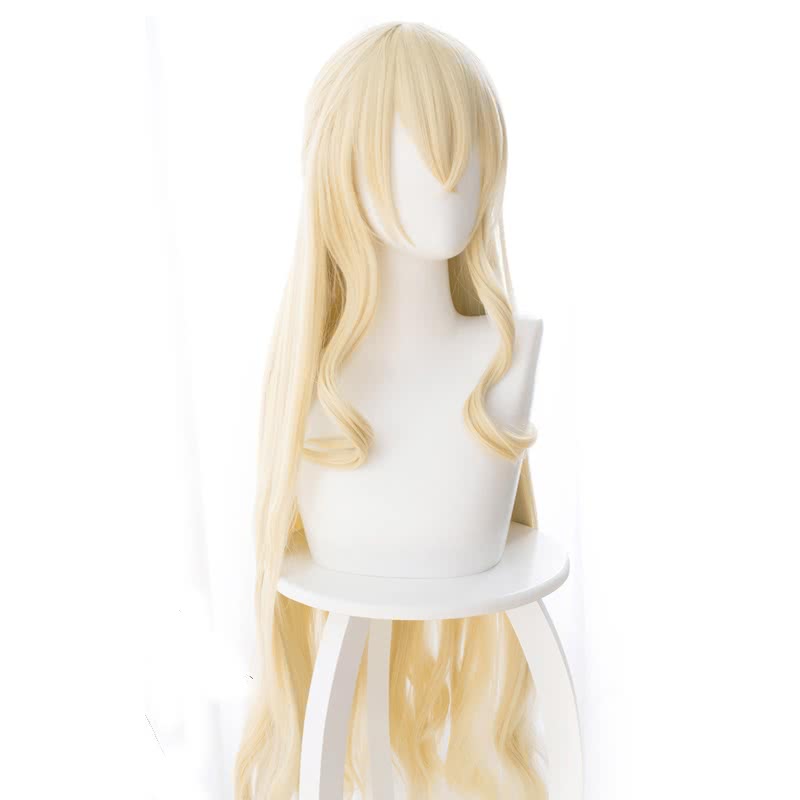 Anime Goblin Slayer Onna Shinkan Blonde 100cm Long Cosplay wigs