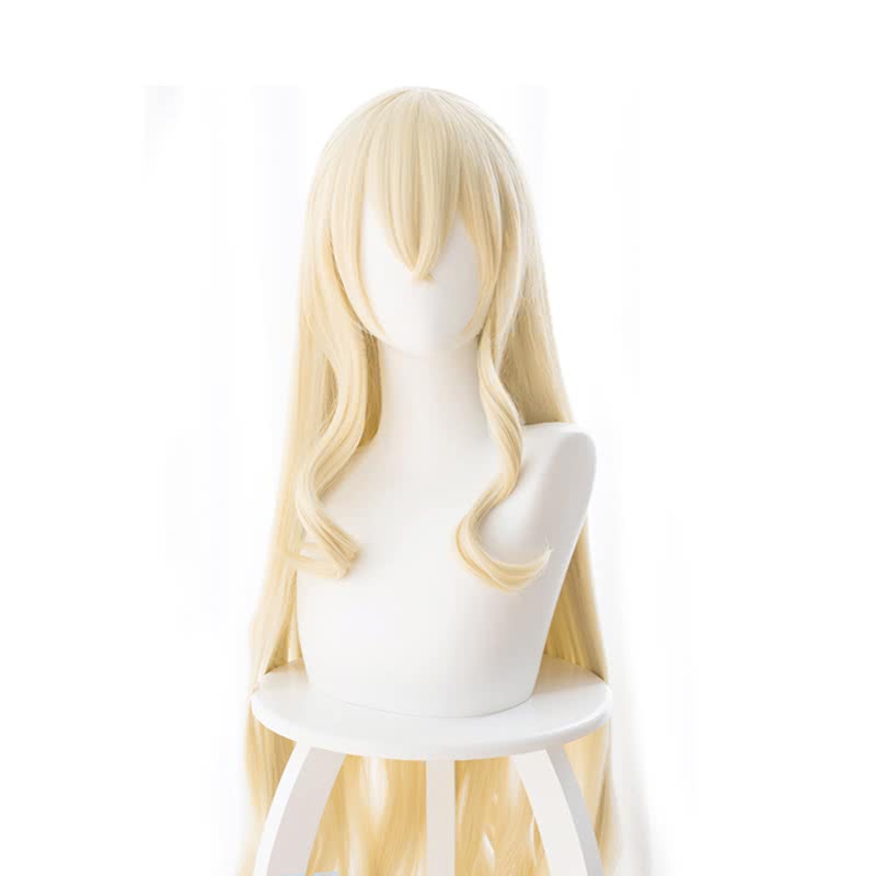 Anime Goblin Slayer Onna Shinkan Blonde 100cm Long Cosplay wigs