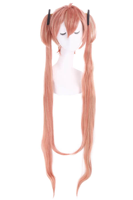 100cm Long Brown Gradient Black Bullet Aihara Enju Straight Cosplay Wig