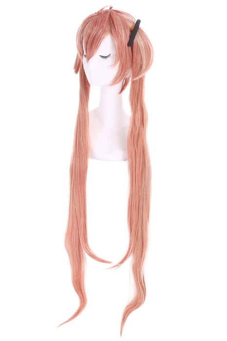 100cm Long Brown Gradient Black Bullet Aihara Enju Straight Cosplay Wig