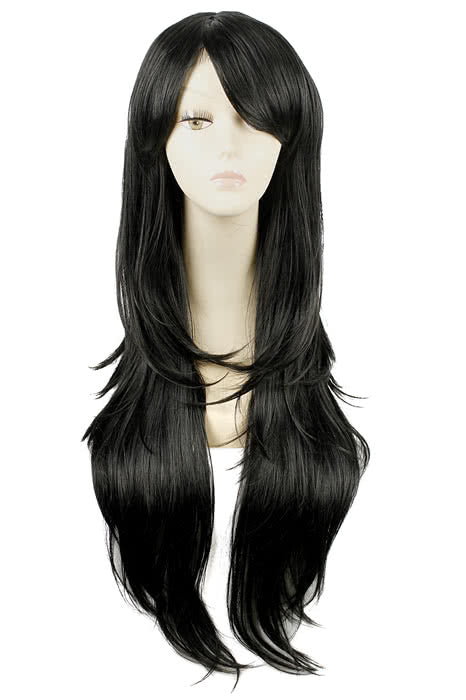 Beyond the Boundary Mitsuki Nase Black Long Anime Cosplay Wigs