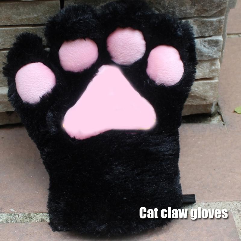 Black And White Cat Ears Tail Cat Claw Cos Props Headwear Cosplay