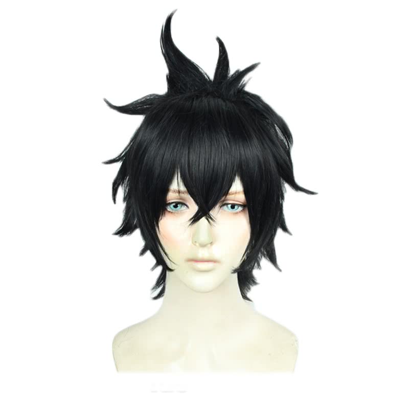 Yuno Kurosurii Black Straight Cosplay Wigs