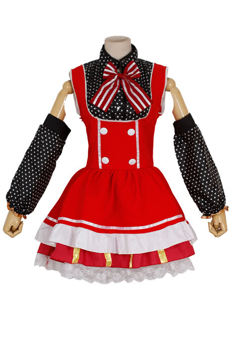 Love Live! Nishikino Maki Red Lovely Cosplay Costumes