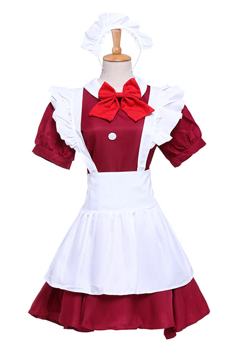 Japanese Coffee House Waitress Cosplay Costume