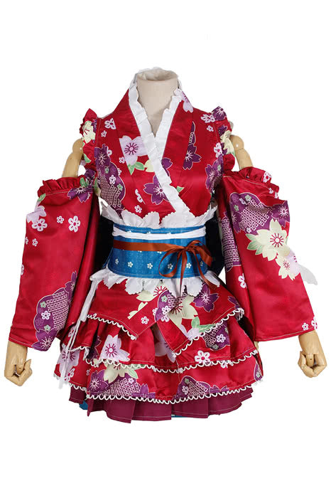 Love Live Bathrobe Awakening Nozomi Tojo Red Cosplay Costume Special