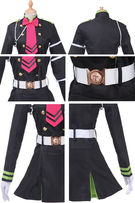 Seraph of the End Hiiragi Shinoa Cosplay Costumes