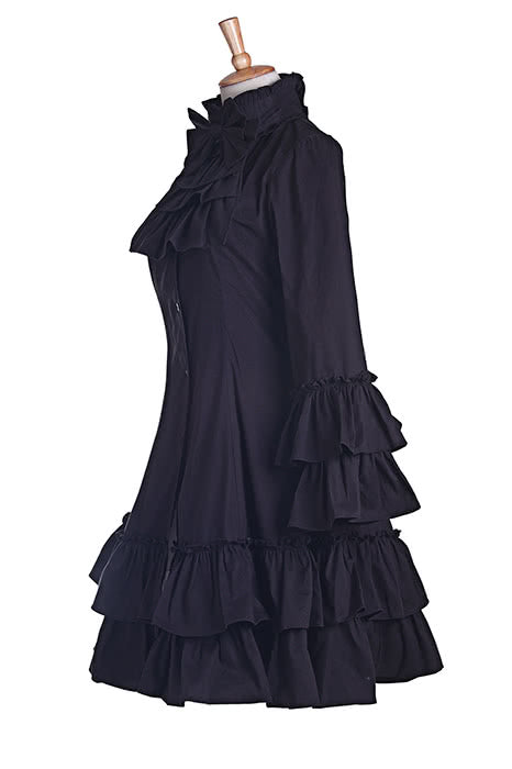 Sweet Love Cute Grey Short Dress With Bowknot Lolita Cosplay Costumes