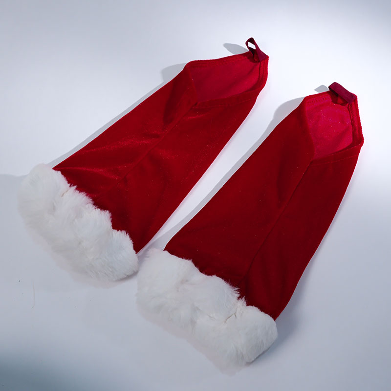 Ready To Ship Christmas Cosplay Velvet Dress Halter Santa Girl Holiday Outfit