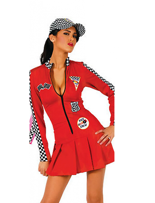 Exotic Sexy racer girl costumes for women