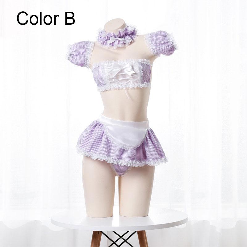 Cute Maid Sexy Lingerie 4 Colors Cosplay Costume