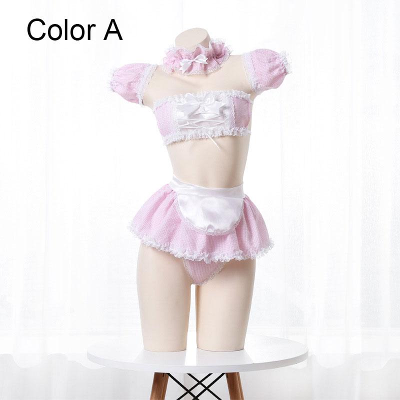 Cute Maid Sexy Lingerie 4 Colors Cosplay Costume