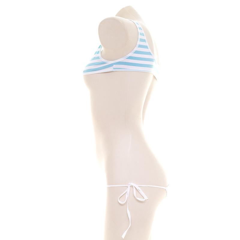 Cute Striped Girly Underwear 2 Colors Sexy Cosplay Costume