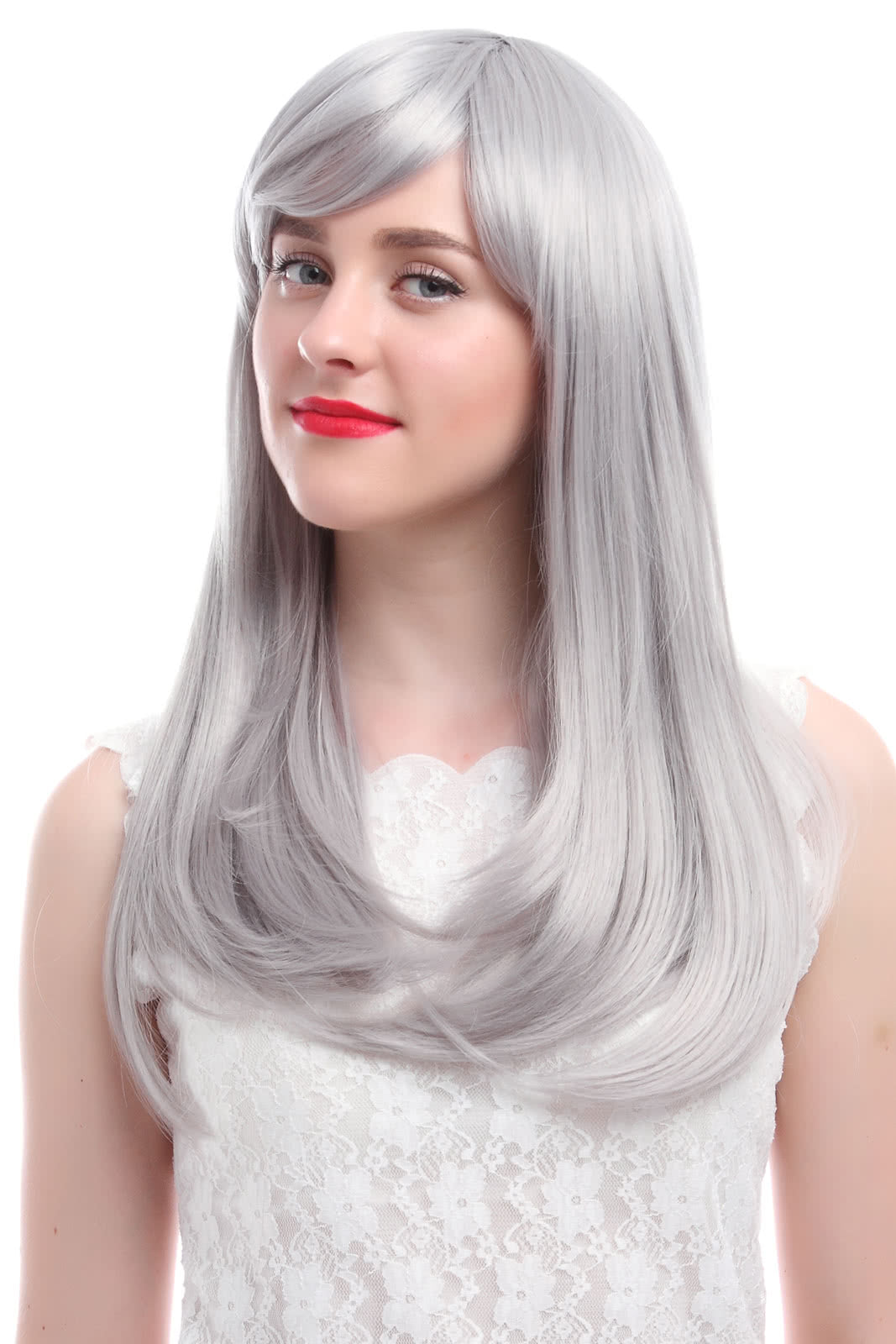 65cm Long 17 Colors Anime Straight Smooth Fashion Women Cosplay Wigs
