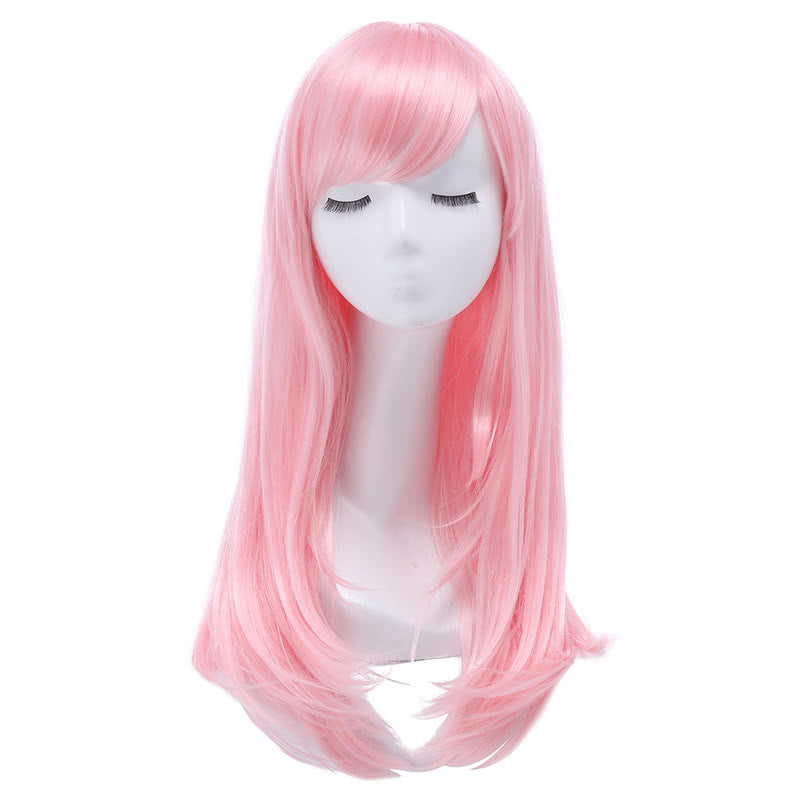65cm Long 17 Colors Anime Straight Smooth Fashion Women Cosplay Wigs