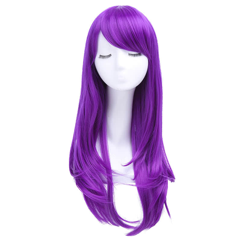65cm Long 17 Colors Anime Straight Smooth Fashion Women Cosplay Wigs