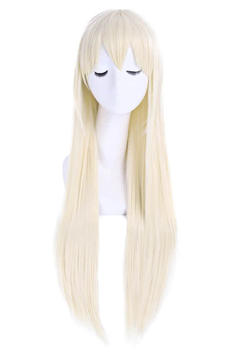 Gintama Sarutobi Ayame Long Beige Straight Cosplay Wigs For Women