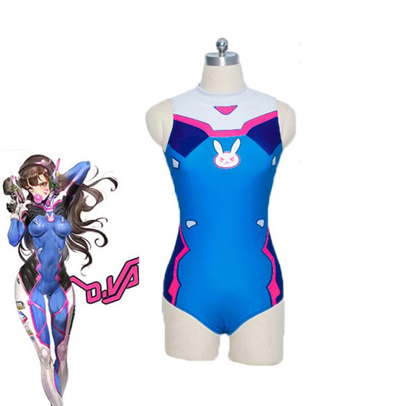 D.Va Hana Song Swiming Suit Video Game Cosplay Costumes