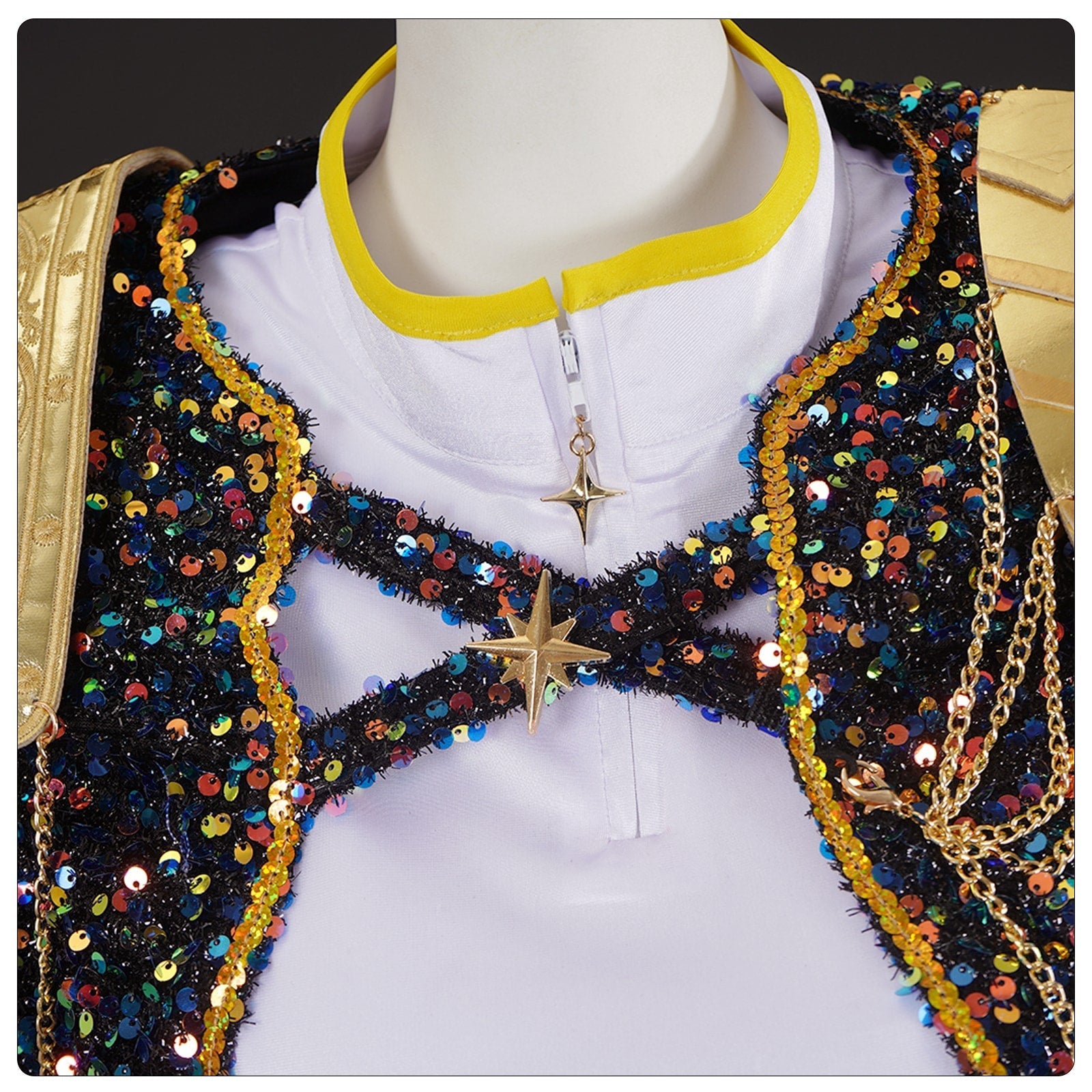 KPop Demon Hunters Rumi Zoey Mira Glitter Black Adult Kids Cosplay Costumes