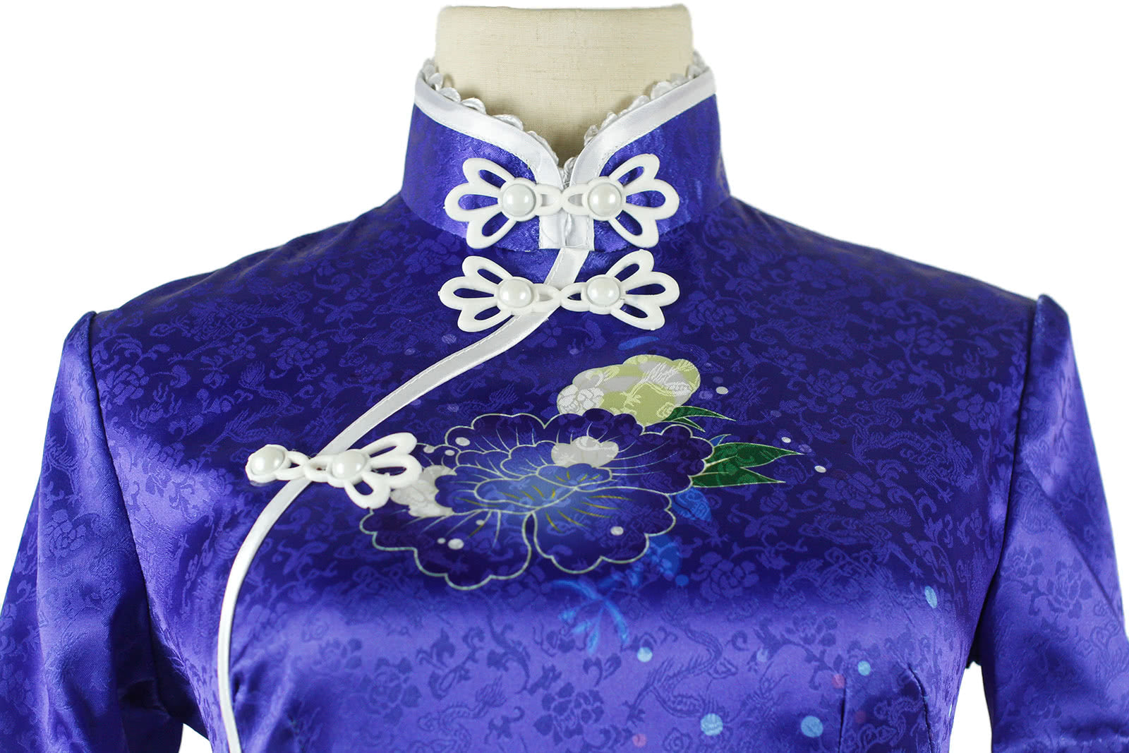 Love Live! Umi Sonoda Blue Printing Qipao Cosplay Costume