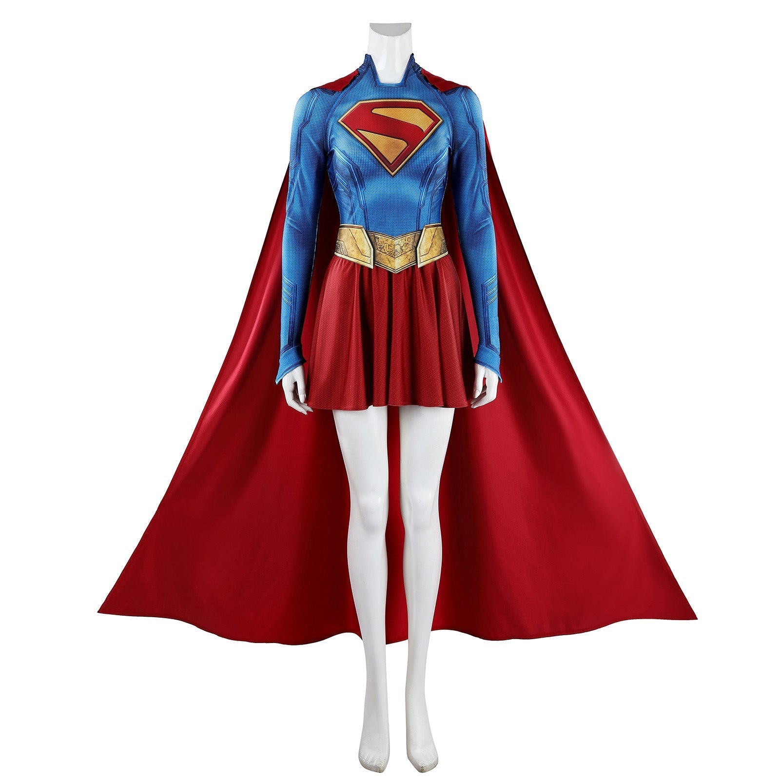 Supergirl Kara Zor-El Jumpsuit Superwoman Cosplay Costumes
