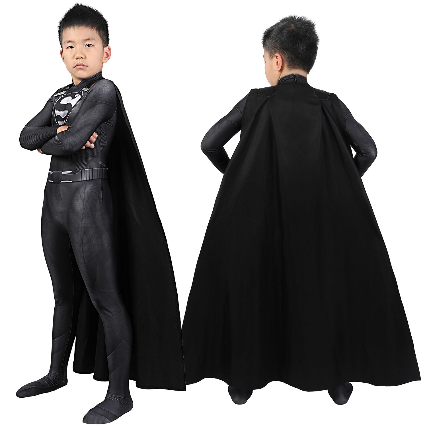 Superman Crisis on Infinite Earths Clark Kent Kids Jumpsuit Cosplay Costumes