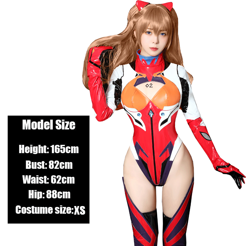 EVA Asuka Langley SHIKINAMI Combat Suit Cosplay Costume
