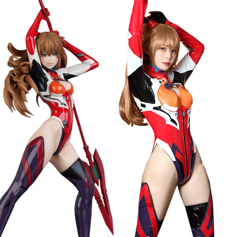 EVA Asuka Langley SHIKINAMI Combat Suit Cosplay Costume