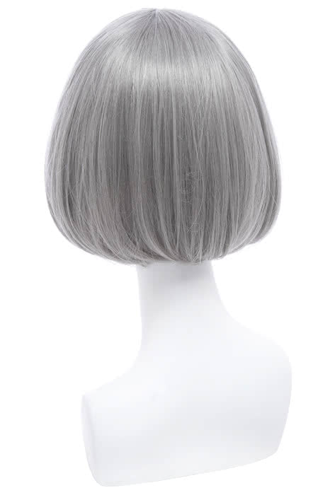 Fashion Short Silver Synthetic Woman Wigs