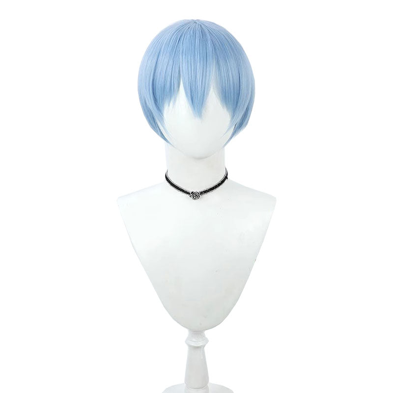 Frieren Beyond Journey's End Himmel Short Blue Cosplay Wig