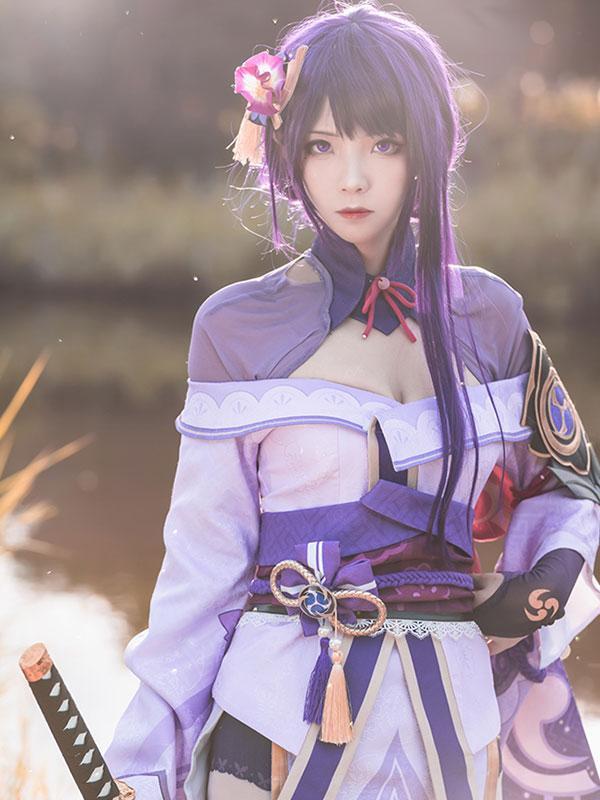 Ready To Ship Game Genshin Impact Baal Raiden Shogun Cosplay Costume
