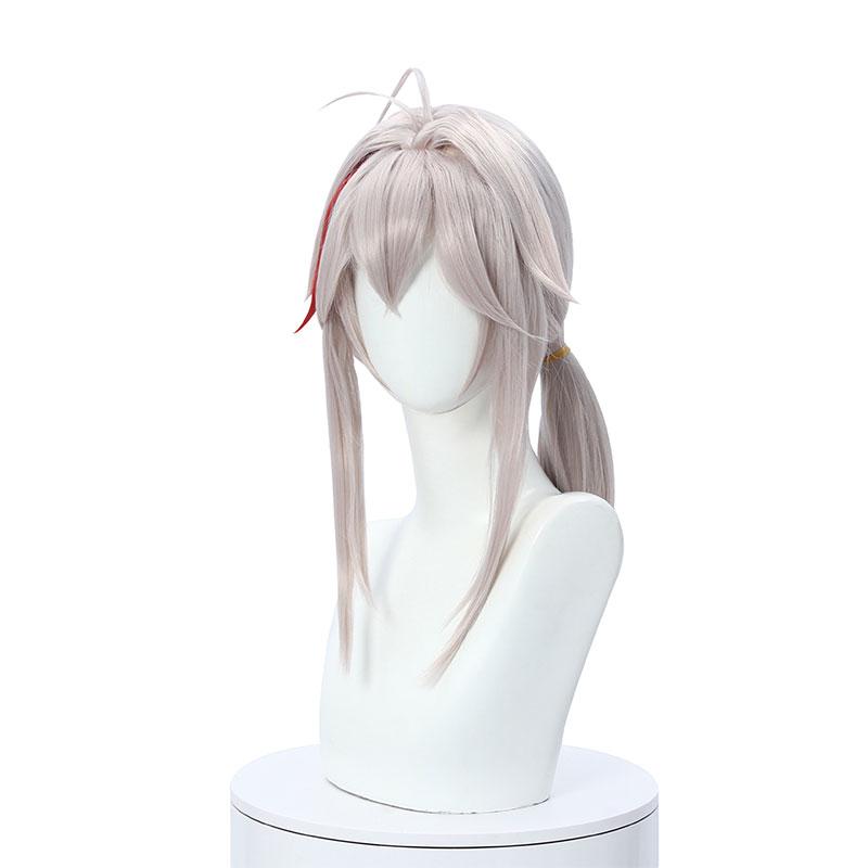 Game Genshin Impact Kazuha Silver Highlights Cosplay Wigs