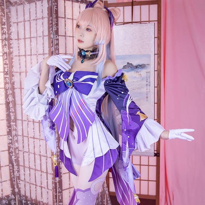 In Stock Genshin Impact Sannomiya Kokomi Cosplay Costume