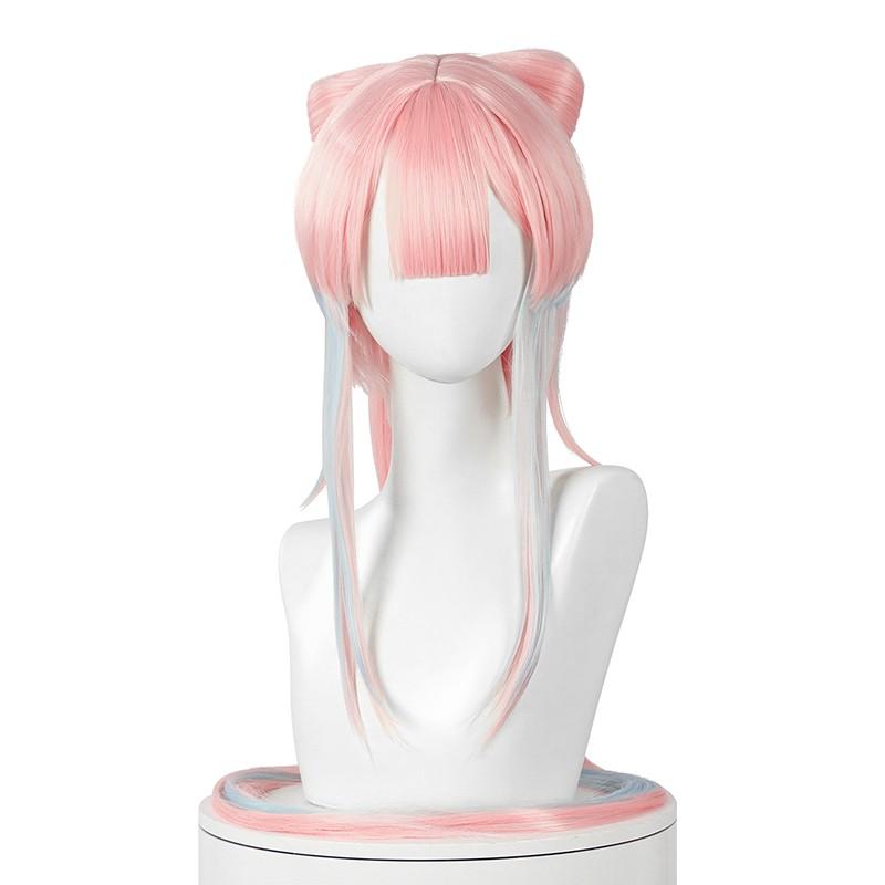 Game Genshin Impact Sannomiya Kokomi Pink Mixed Blue Long Cosplay Wigs