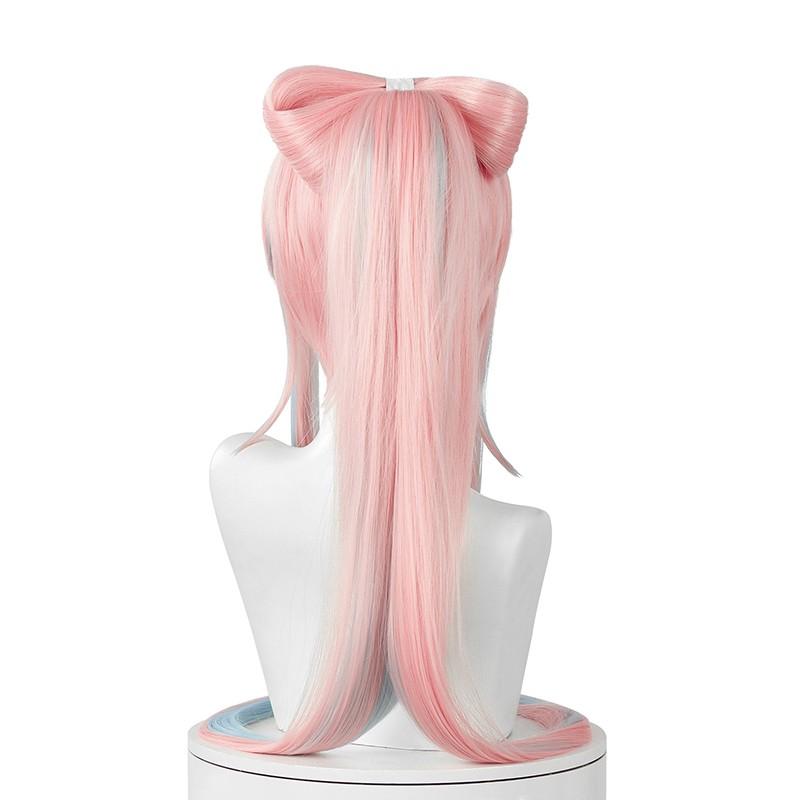 Game Genshin Impact Sannomiya Kokomi Pink Mixed Blue Long Cosplay Wigs