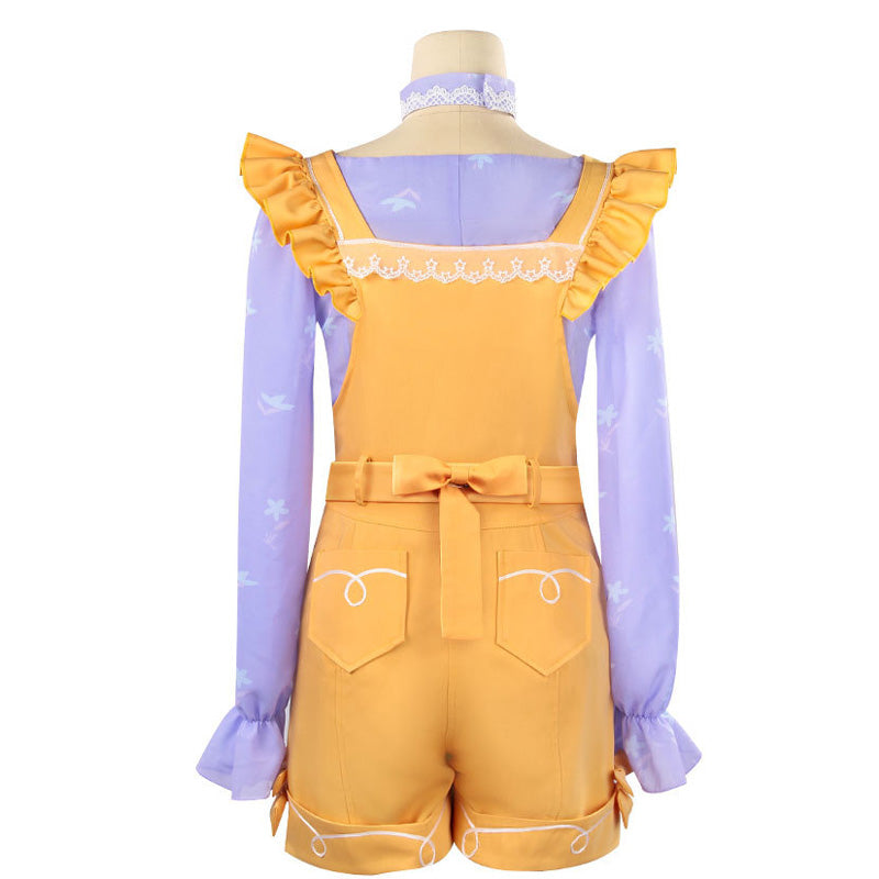 Game Infinity Nikki Cosplay Anime Nikki Costume Yellow Rompers Uniform