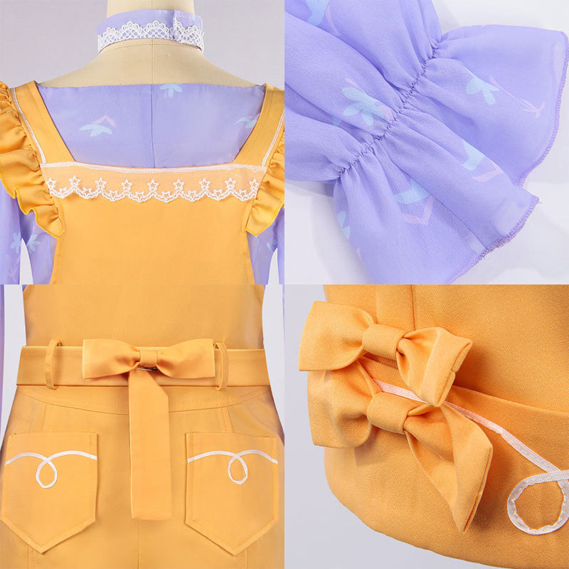 Game Infinity Nikki Cosplay Anime Nikki Costume Yellow Rompers Uniform