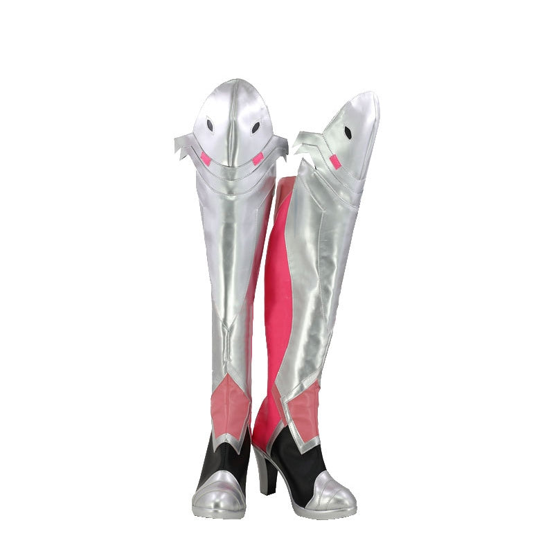 Game OW Pink Angel Cosplay Shoes