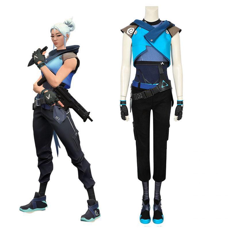 Game Valorant Jett Cosplay Costume