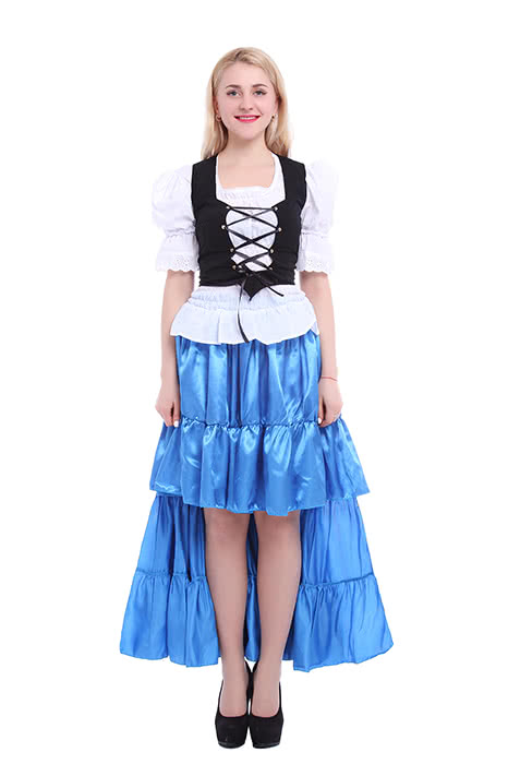 Oktoberfest Costumes Women Retro Belly Dances Skirts Long Dresses GC14A-F-3