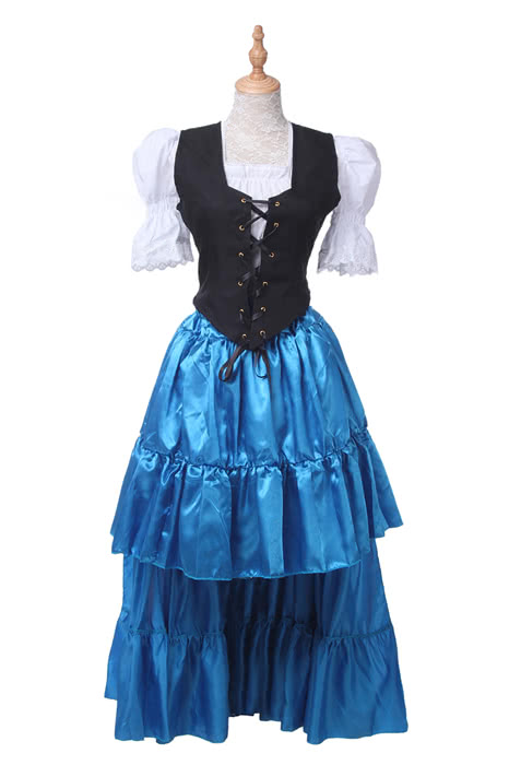 Oktoberfest Costumes Women Retro Belly Dances Skirts Long Dresses GC14A-F-3