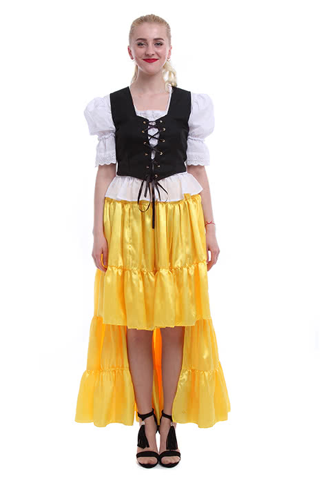 Oktoberfest Costumes Women Retro Belly Dances Skirts Long Dresses GC14A-F-3