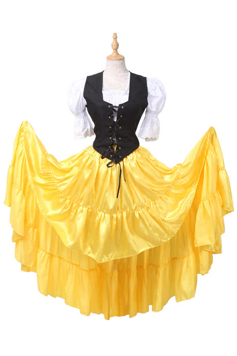 Oktoberfest Costumes Women Retro Belly Dances Skirts Long Dresses GC14A-F-3