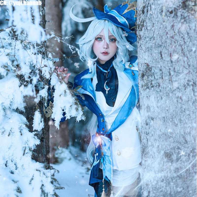 Genshin Impact Focalors Furina Cosplay Costume