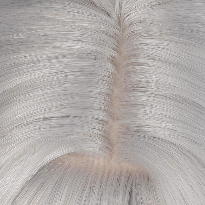 Genshin Impact Skirk Cosplay Wig Grey Mixed Blue Cosplay Wig