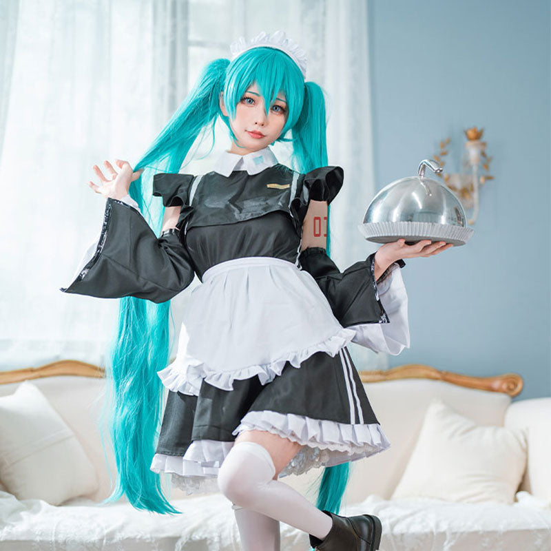 Virtual Idol Sporty Maid Cosplay Costume