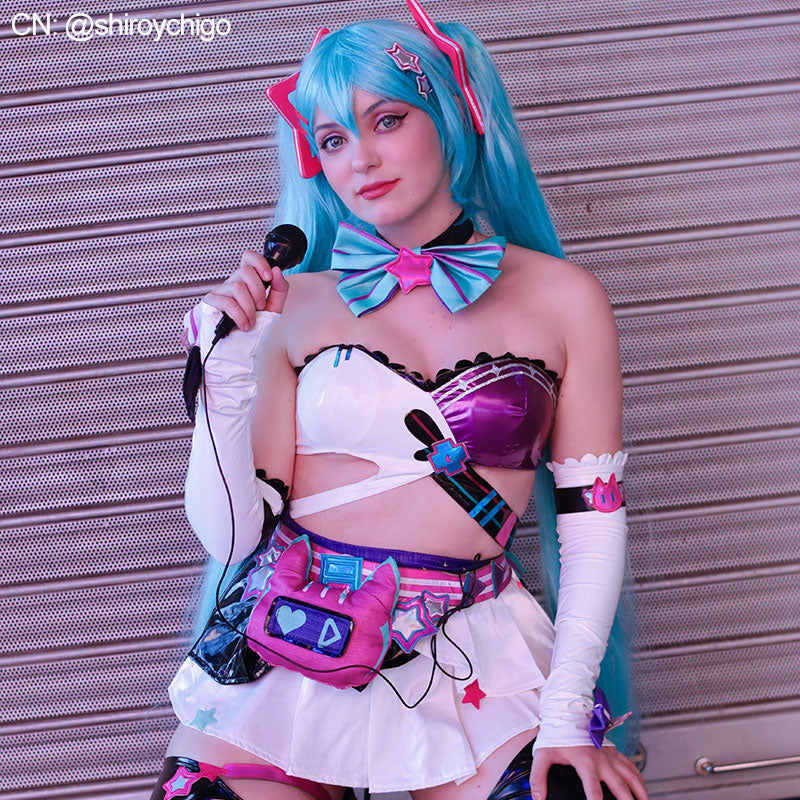 Virtual Idol Mush Dash Miku Cosplay Costume