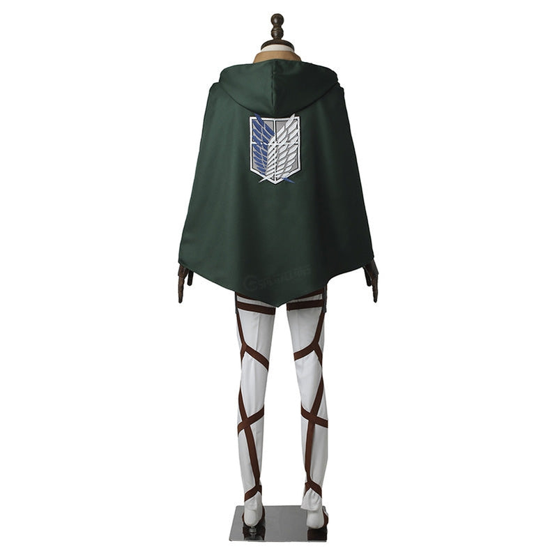 Attack on Titan Levi Ackerman Survey Corps Uniform Set Cosplay Costumes