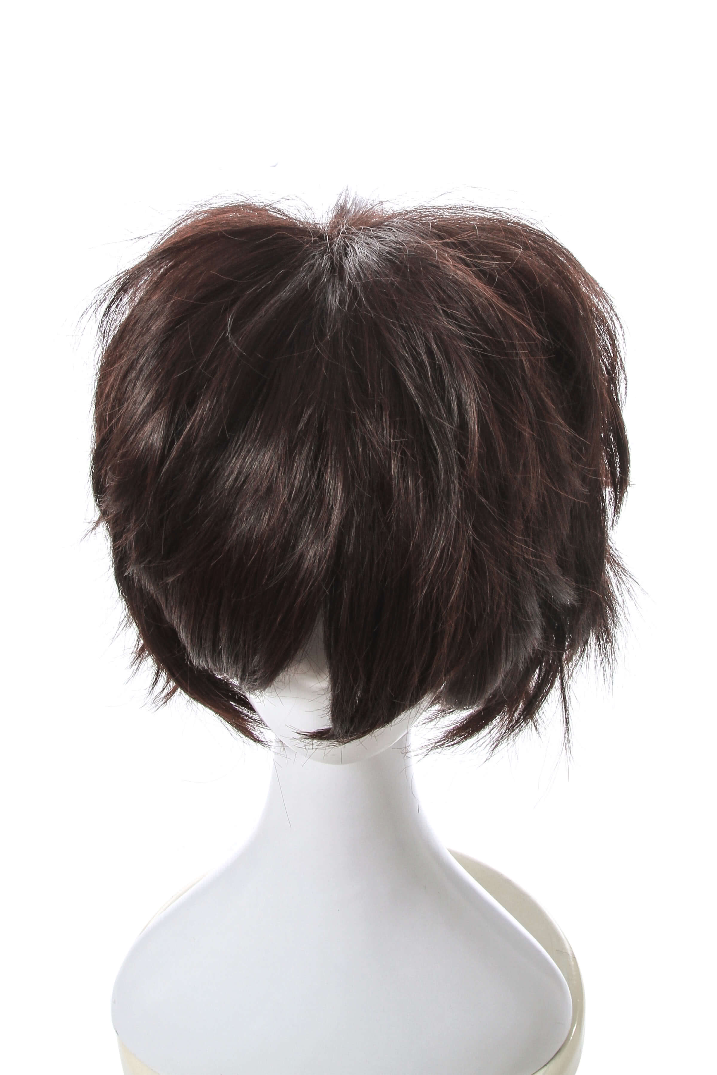 24CM Short Dark Brown General Utility Party Cosplay Wig