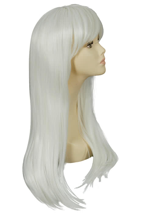 60CM Long Straight White Kantai Collection Shimakaze Cosplay Wig